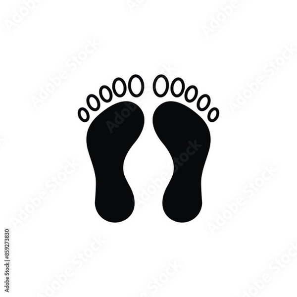 Obraz gait analysis icon design with white background stock illustration