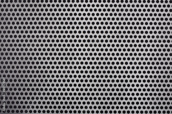 Obraz detail texture of aluminum plate with hole