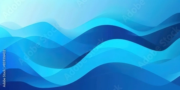 Fototapeta Abstract Blue Wave Background