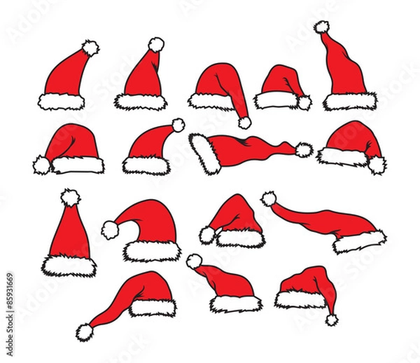 Fototapeta Santa Claus hat