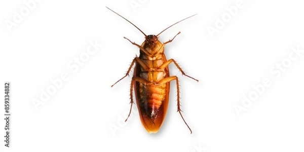 Fototapeta cockroach isolated on white