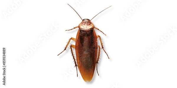 Fototapeta cockroach isolated on white