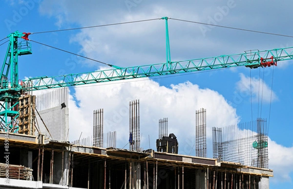 Obraz New building construction site