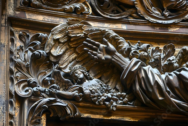 Obraz Religious Masterpiece. Heart of Jesus in Milan's San Giuseppe