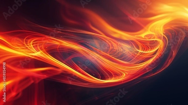 Obraz Abstract Fire and Light Swirls