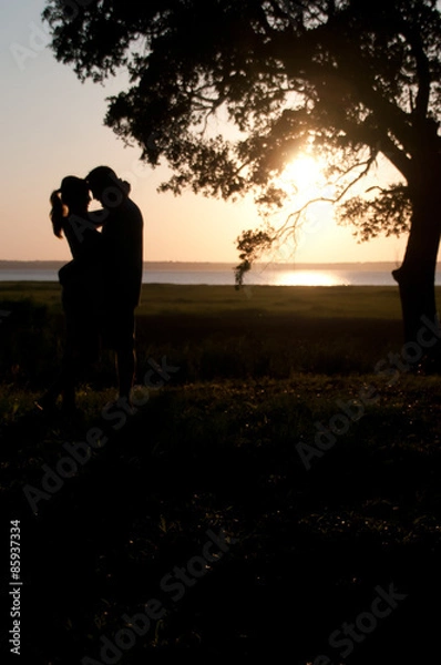 Obraz Sylwetka słońca