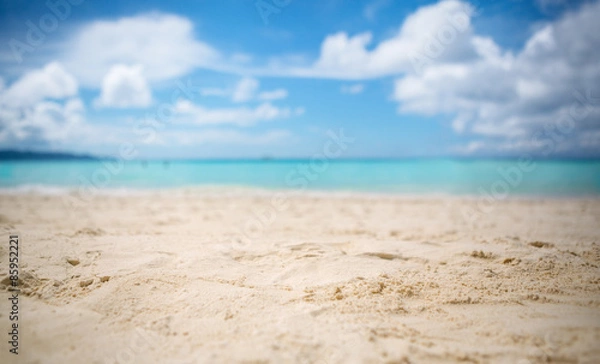 Fototapeta white sandy beach