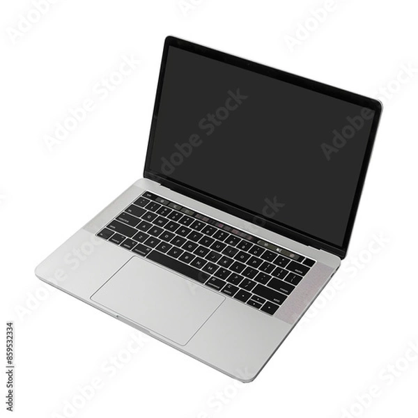 Fototapeta Macbook on white on white background.
Macbook isolated on transparent background.