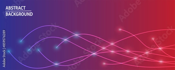 Fototapeta Futuristic technological abstract background can use for business flyer template and invitation to science exhibition