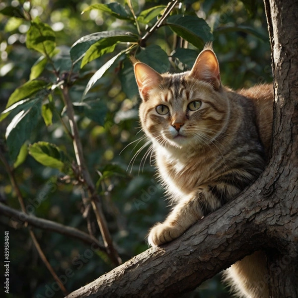 Obraz Beautiful cat image. Generative Ai