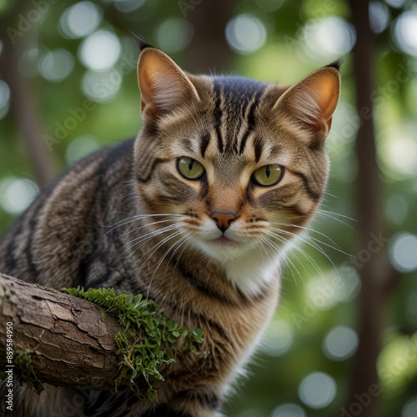 Obraz Beautiful cat image. Generative Ai