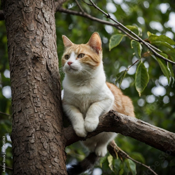 Obraz Beautiful cat image. Generative Ai