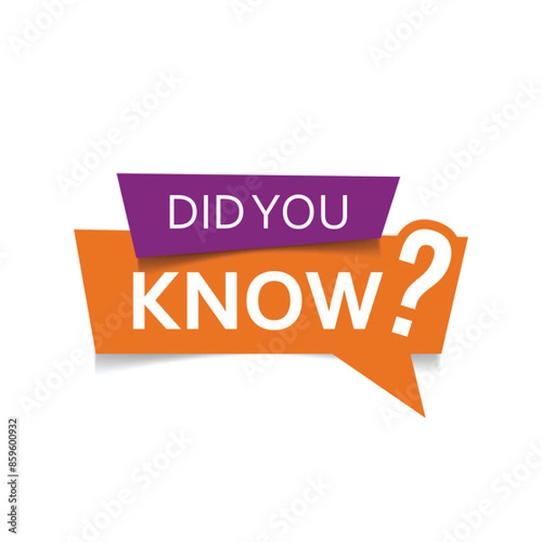 Fototapeta vector did you know modern style design
