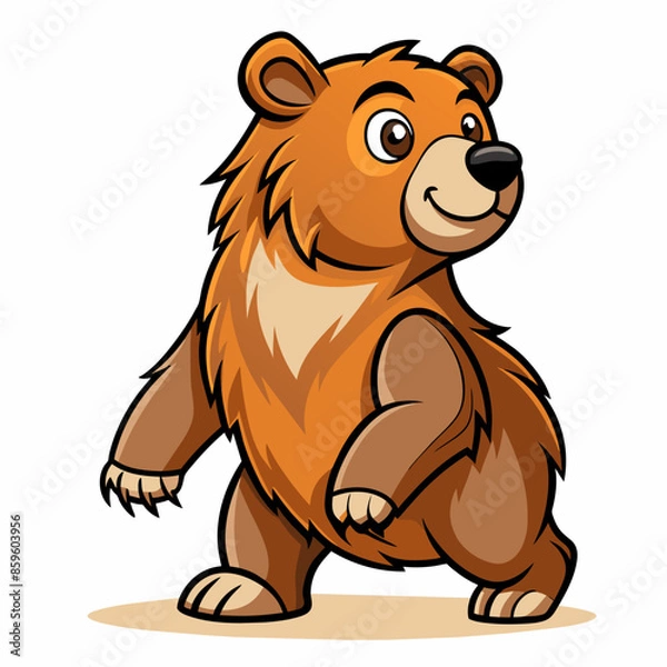 Obraz Cartoon Style Bear Vector Art