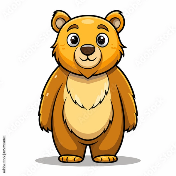Obraz Cartoon Bear Vector for Scrapbooking