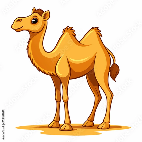 Obraz Cartoon Style Camel Vector Art