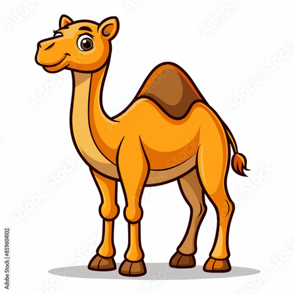 Obraz Happy Camel Cartoon Vector Design