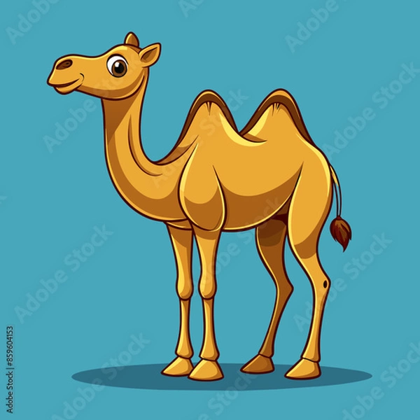 Obraz Happy and Cute Camel Cartoon Vector