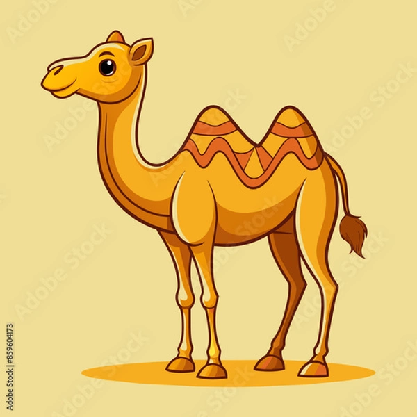 Obraz Charming and Cute Camel Cartoon Vector