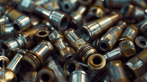 Fototapeta close up of bullets