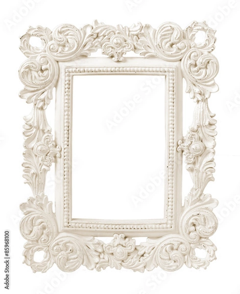 Obraz Vintage Plaster Frame isolated on white