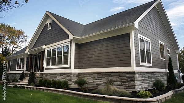 Fototapeta advanced fiber cement siding application technique, shown in a step-by-step visual guide for building professionals