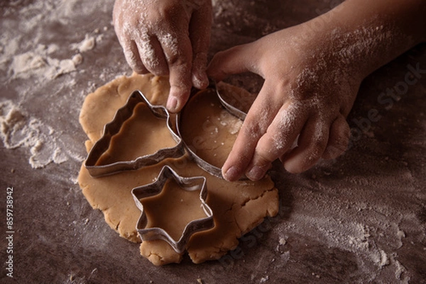 Fototapeta making cookies