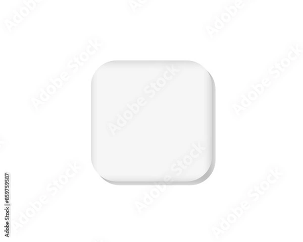 Obraz blank white button