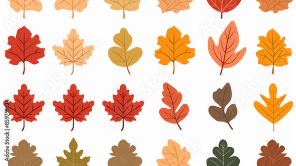 Obraz autumn leaves collection
