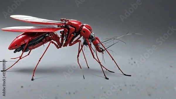 Obraz red mosquito cyborg