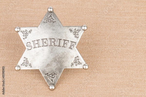 Fototapeta Sheriff badge - Stock image macro.