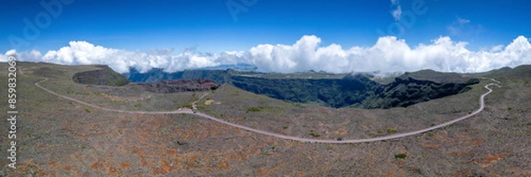 Fototapeta Commerson crater at Reunion Island
