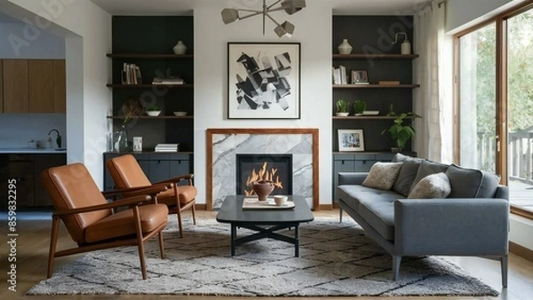 Fototapeta living room interior