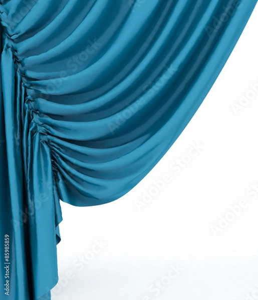 Obraz Blue Theatre Curtain, tło