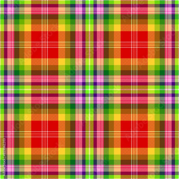 Fototapeta Plaid pattern,Tatan colored seamless pattern,EPS 10.