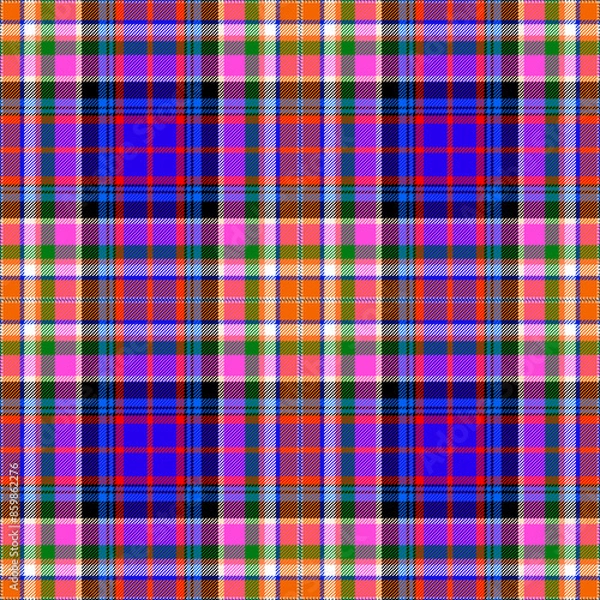 Fototapeta Plaid pattern,Tatan colored seamless pattern,EPS 10.