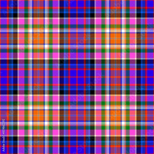Fototapeta Plaid pattern,Tatan colored seamless pattern,EPS 10.