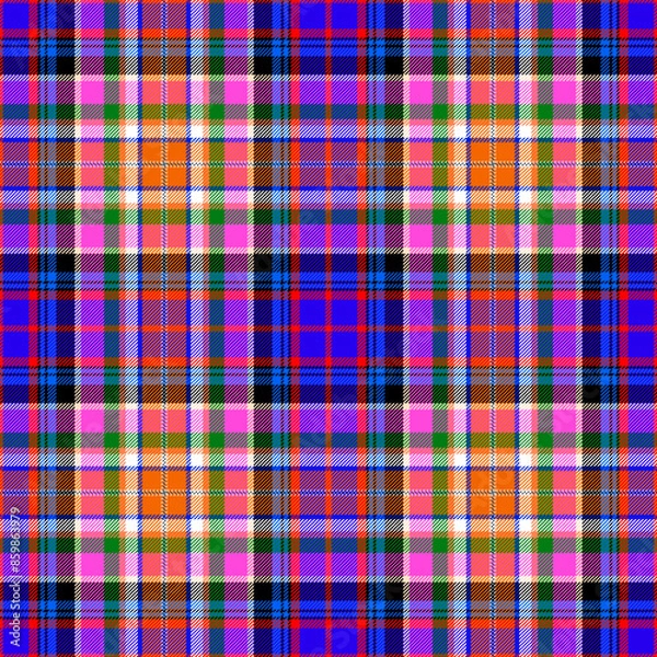Fototapeta Plaid pattern,Tatan colored seamless pattern,EPS 10.