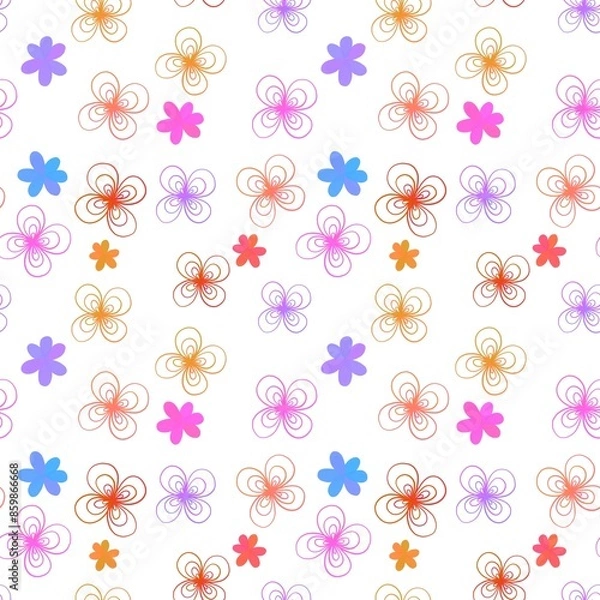 Obraz seamless pattern with flowers