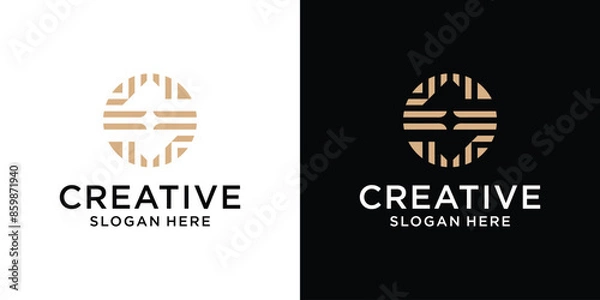 Fototapeta Creative initial letter logo design