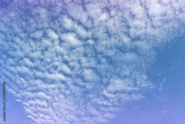 Obraz Pastel Colorful sky and cloud white. Beautiful afternoon bule sky and cloud white