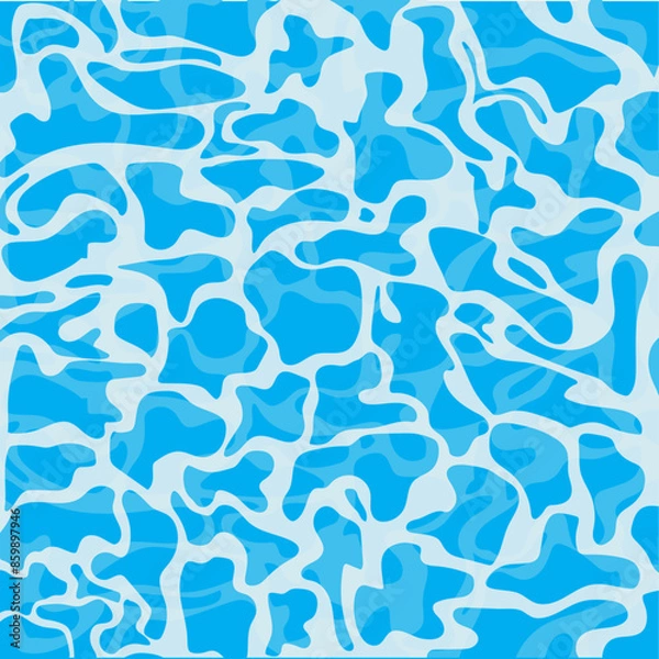 Fototapeta Water Effect vector pattern seamless