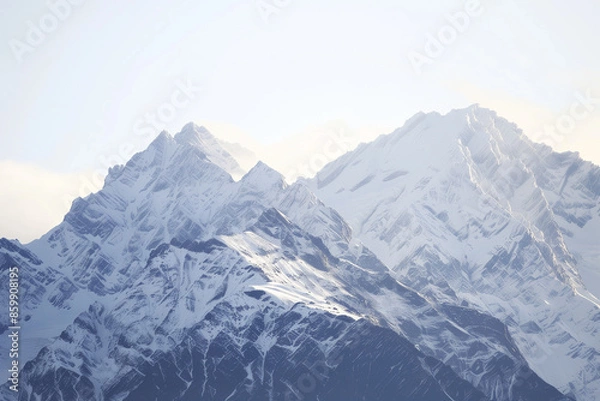 Fototapeta Snow-Covered Mountain Landscape