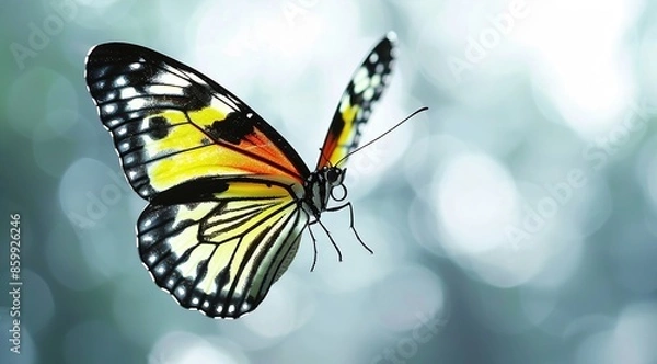 Fototapeta butterfly on a leaf