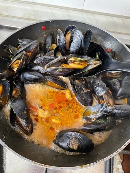 Obraz Cozze in cottura