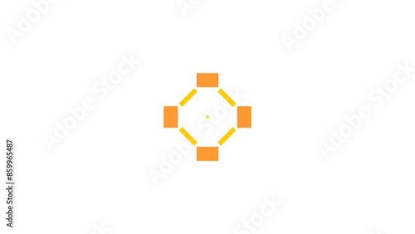 Fototapeta background with hexagons