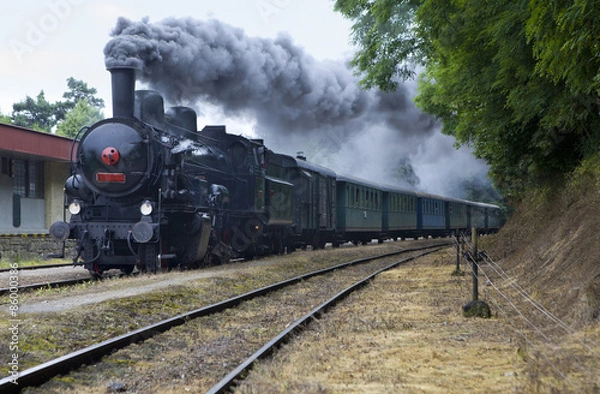 Fototapeta historical steam train