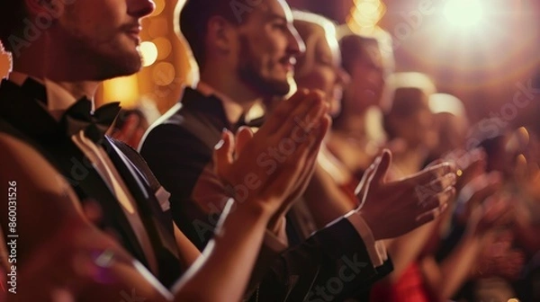Obraz Applause From The Crowd At A Formal Event