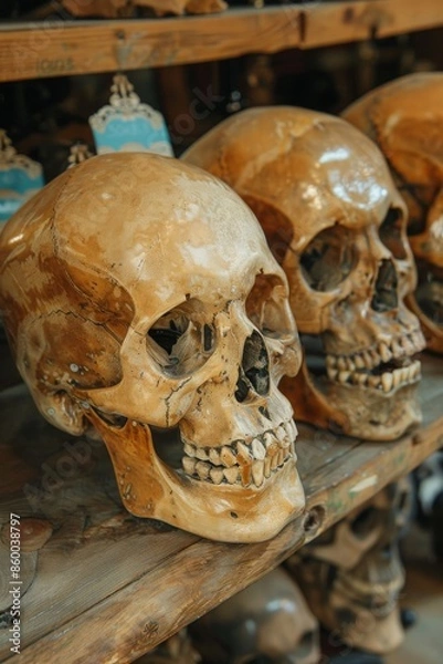 Fototapeta Basic Skull Props for Halloween Display