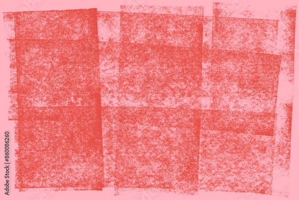 Obraz Rolled ink letterpress print texture. High definition, rough, eroded lino print texture. A4 scale. Compound path and optimised.